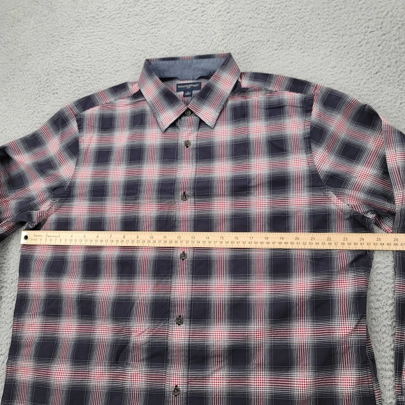 Banana Republic Shirt Mens XL Blue Red plaid Button Up Long Sleeve Classiccore - Picture 15 of 15